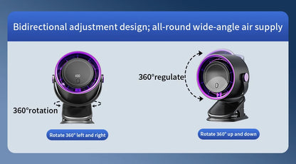 Air freshener with bidirectional adjustment design on a blue background